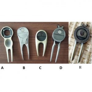 现货高尔夫果岭叉工具高尔夫配件定制