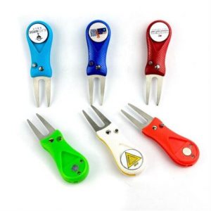 塑料高尔夫果岭叉工具带高尔夫配件定制