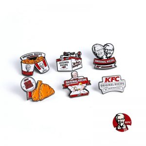 KFC珐琅别针徽章定制