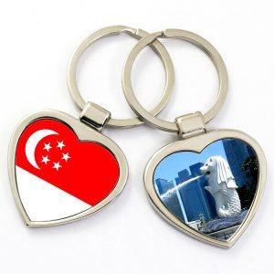 定制纪念品爱心钥匙链条钥匙扣定制