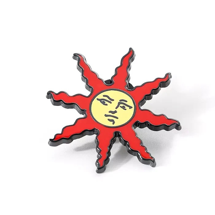 太阳珐琅橡胶帽子徽章徽章定制 太阳珐琅橡胶帽子徽章徽章定制
