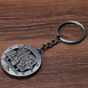古做银色彩色钥匙扣钥匙扣定制