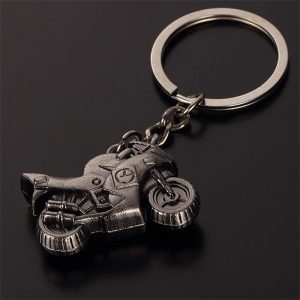 黑色电镀彩色3D立体金属钥匙扣定制