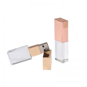 crystal usb flash drives with led light 1