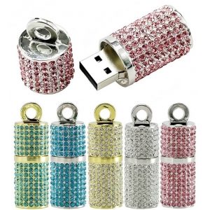 custom lipstick crystal usb flash drive 1