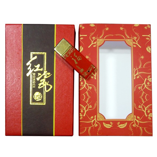 高端商务礼品青花瓷陶瓷U盘定制