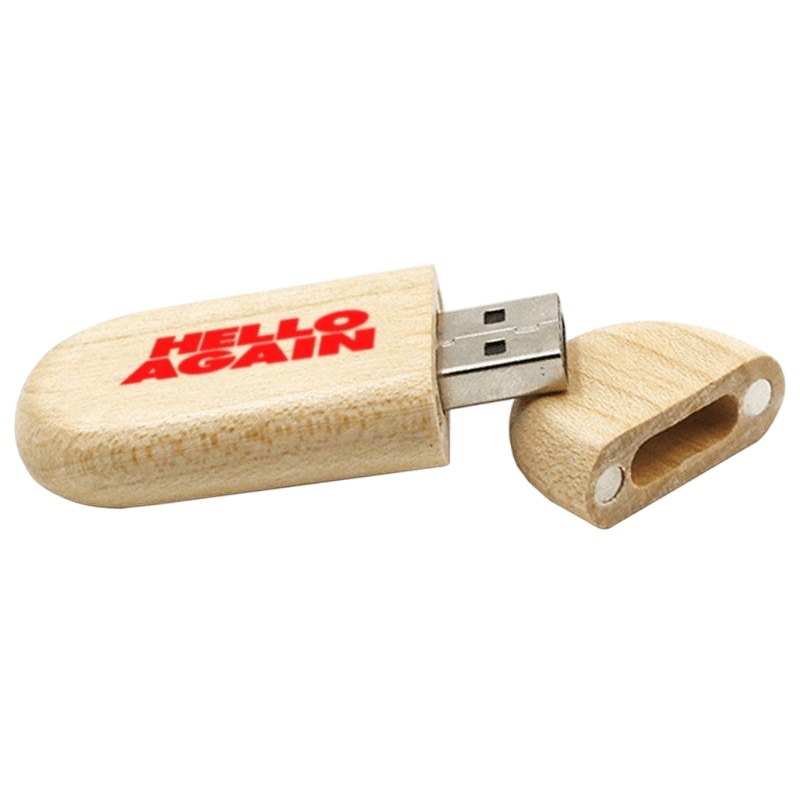 USB3.0椭圆形木质U盘定制 实拍图 1