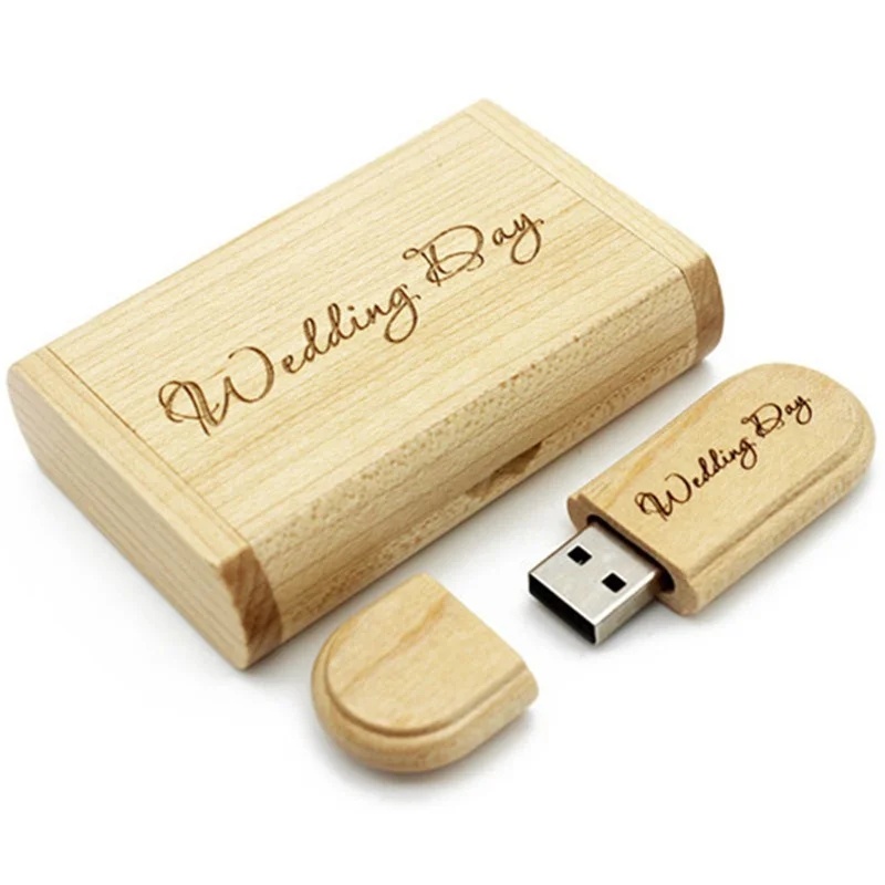 USB3.0椭圆形木质U盘定制 实拍图 6