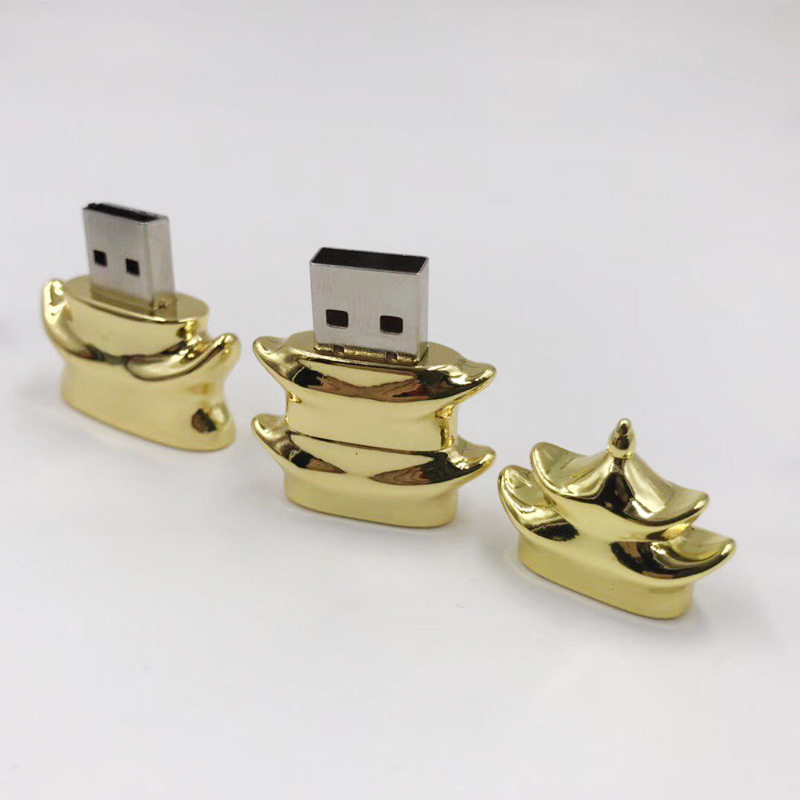 金字塔金属U盘正面