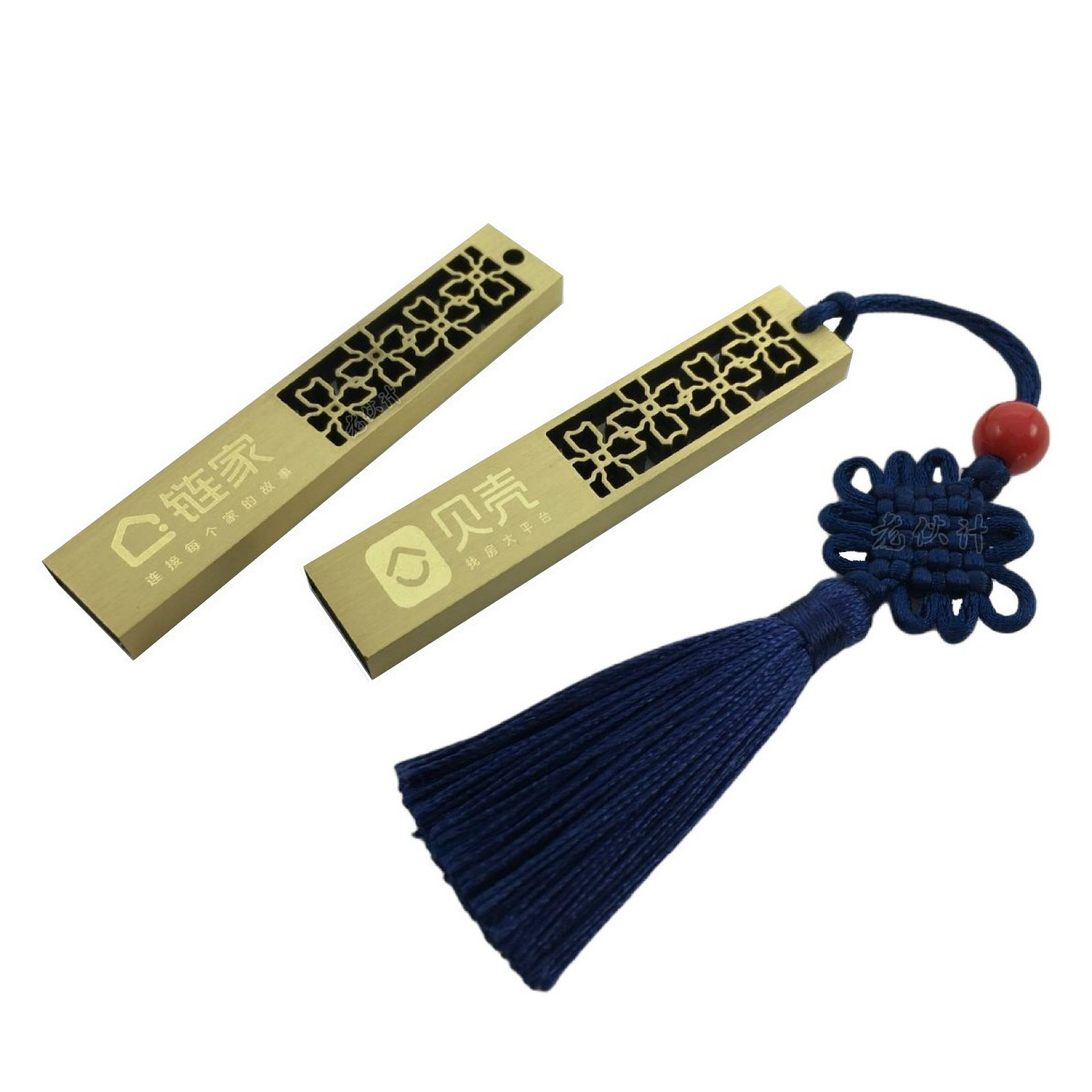 金属U盘激光雕刻LOGO效果