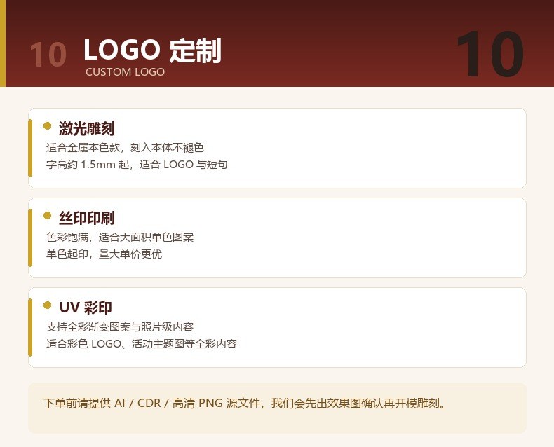 节日元素宜小不宜大 U盘LOGO定制工艺实拍,春节与中秋礼品刻字应克制使用节日标语