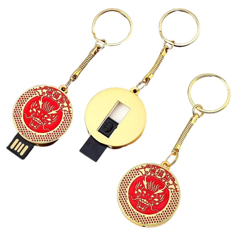 新款圆形金属U盘纪念币U盘源头工厂实拍