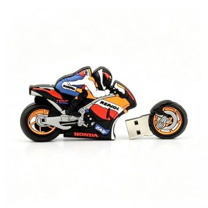 PVC摩托车造型U盘 HONDA Repsol 赛道涂装 PVC软胶开模